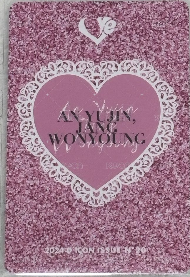 DICON 雜誌卡 dicon雜誌固配 - 張員瑛安俞真雙人卡 背面