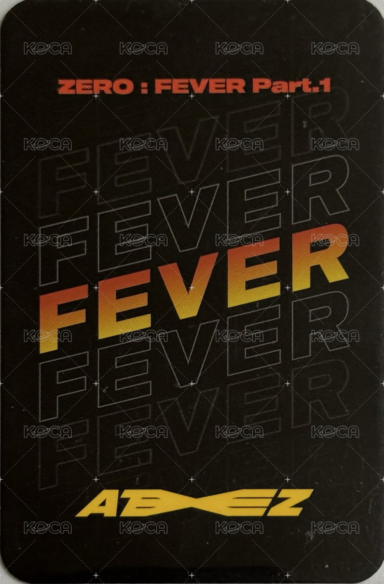 FEVER pt.1 mk ma 簽售卡  背面