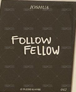 FOLLOWFELLOW 隨機卡 日巡卡包卡 背面