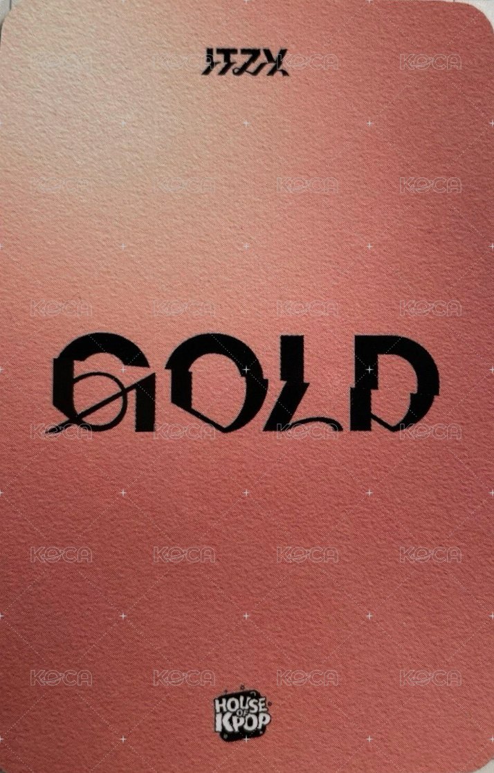 GOLD House Of Kpop 簽售卡 聖誕帽 背面