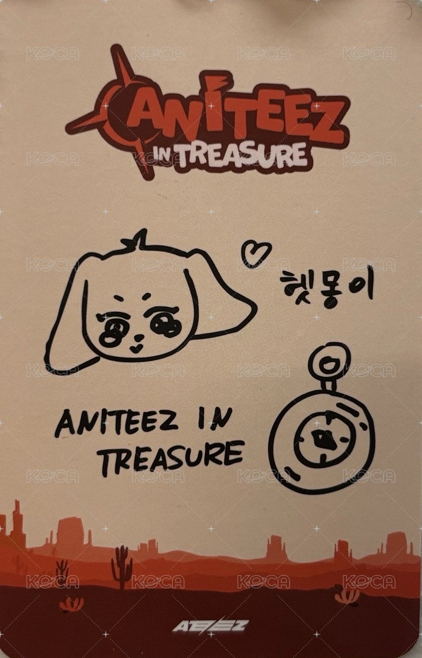 ANITEEZ IN TREASURE 周邊卡 PHOTO SET 背面