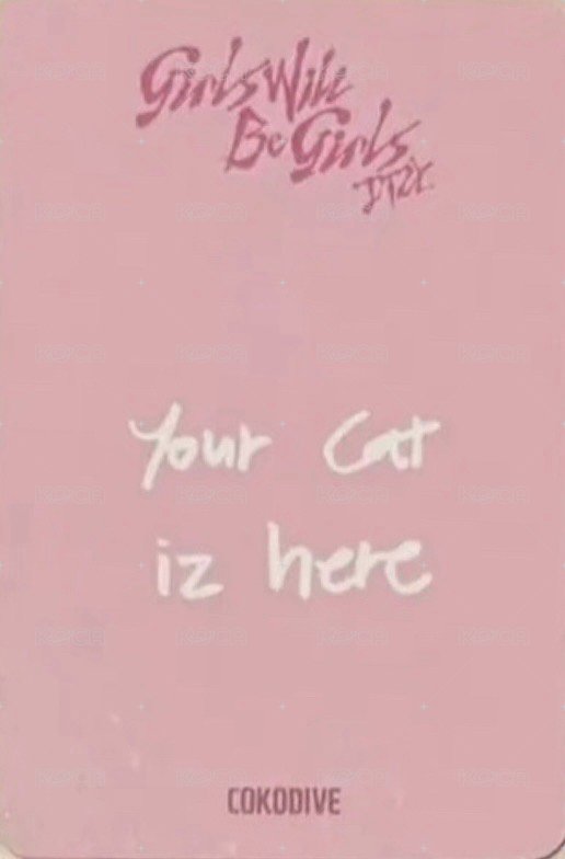 GWBG COKODIVE 簽售卡 皇冠 背面