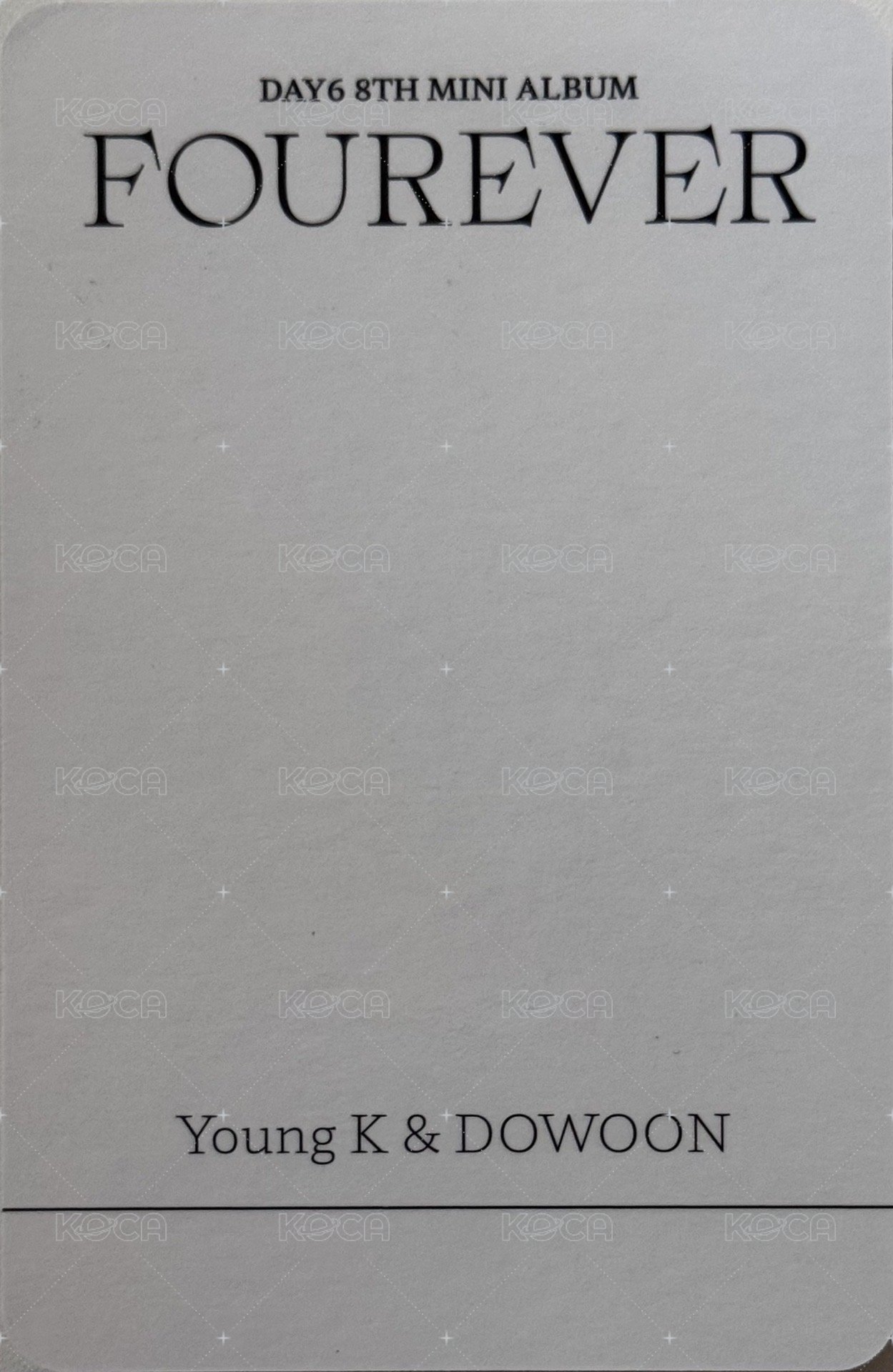 迷八 一般專 專輯卡 雙人卡 背面