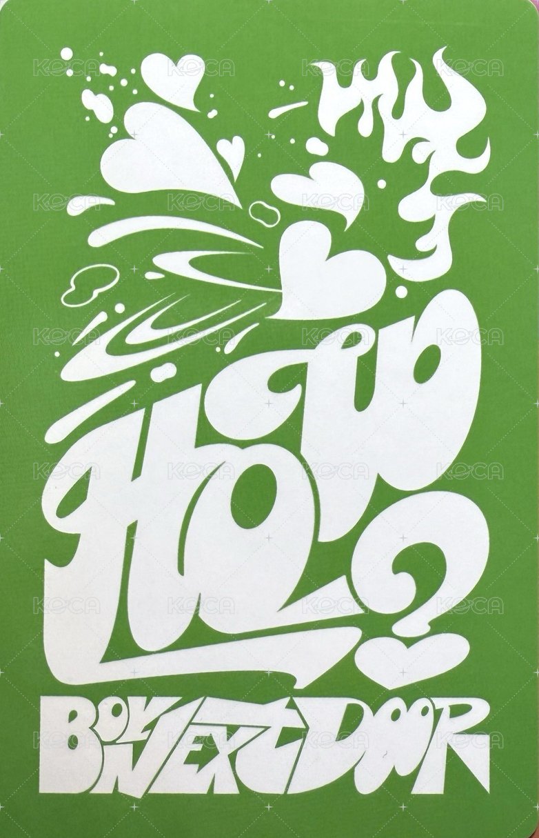 HOW? 專輯卡 Wind Ver. 背面