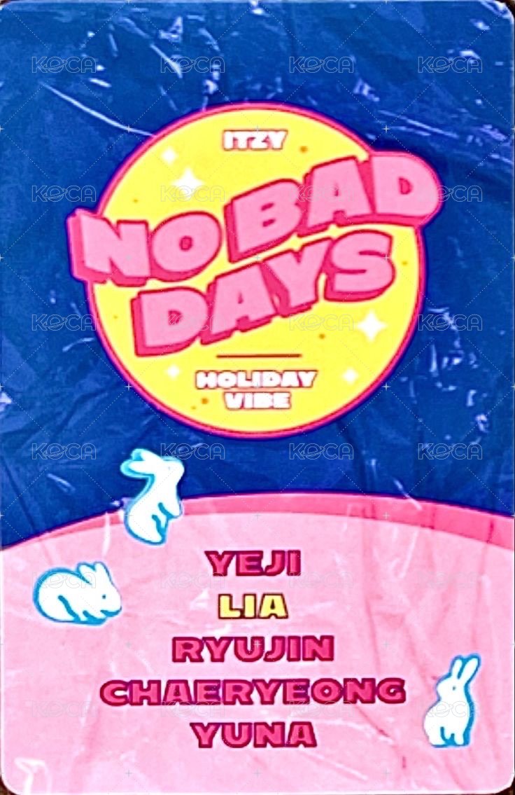 NO BAD DAYS 周邊卡 九月 背面
