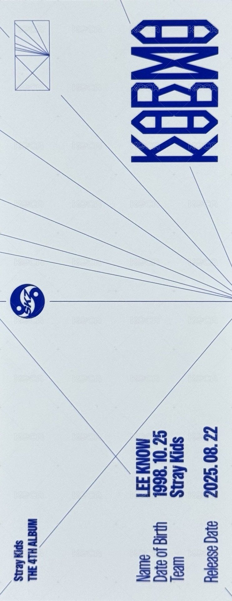 KARMA 書籤 Hooray ver. 背面