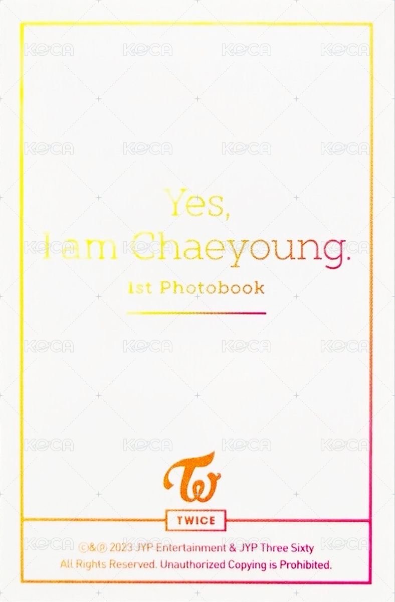 Yes I am 周邊卡 Neon Lime ver. 背面