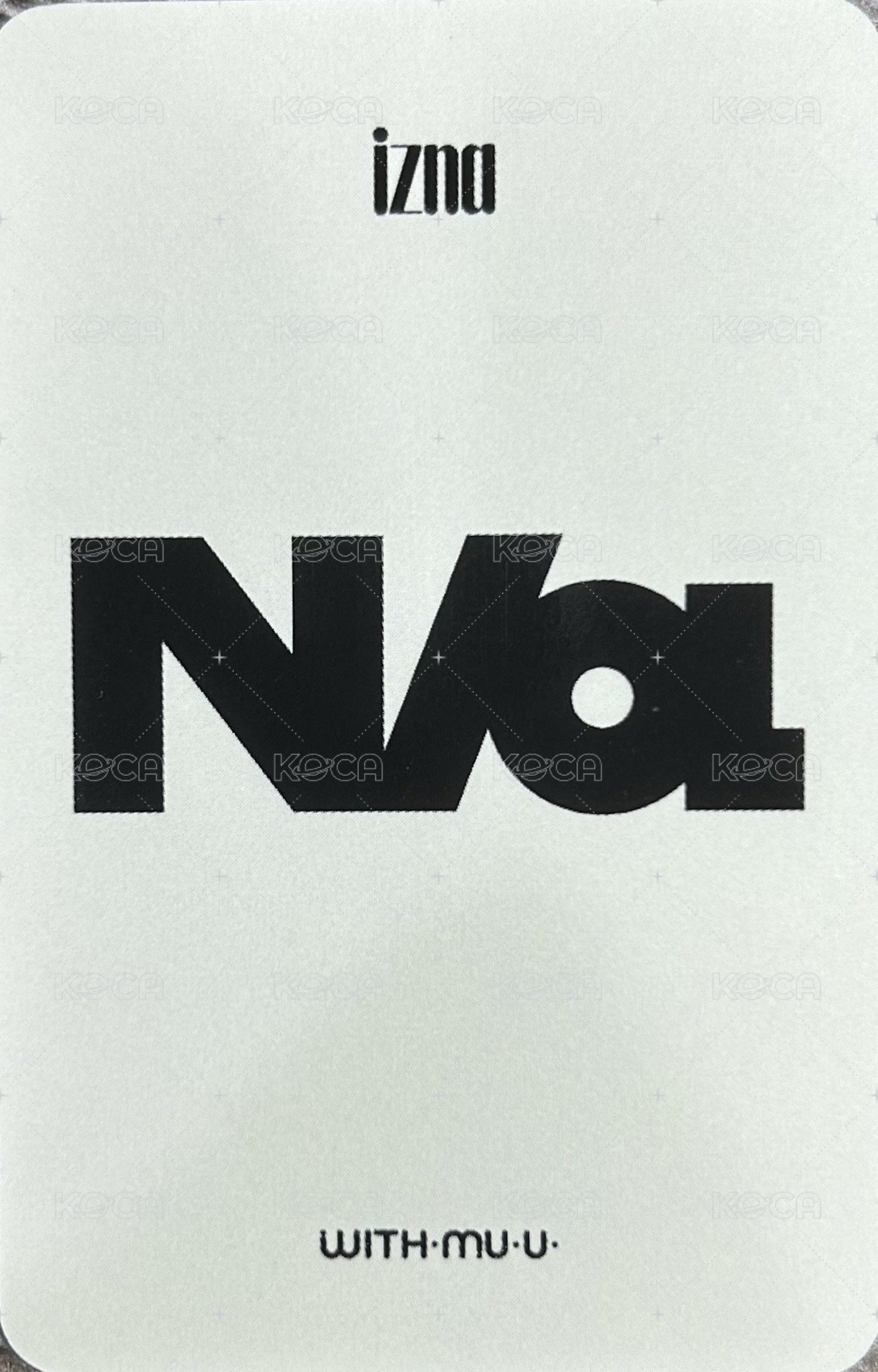 迷一 wm 幸運卡  背面