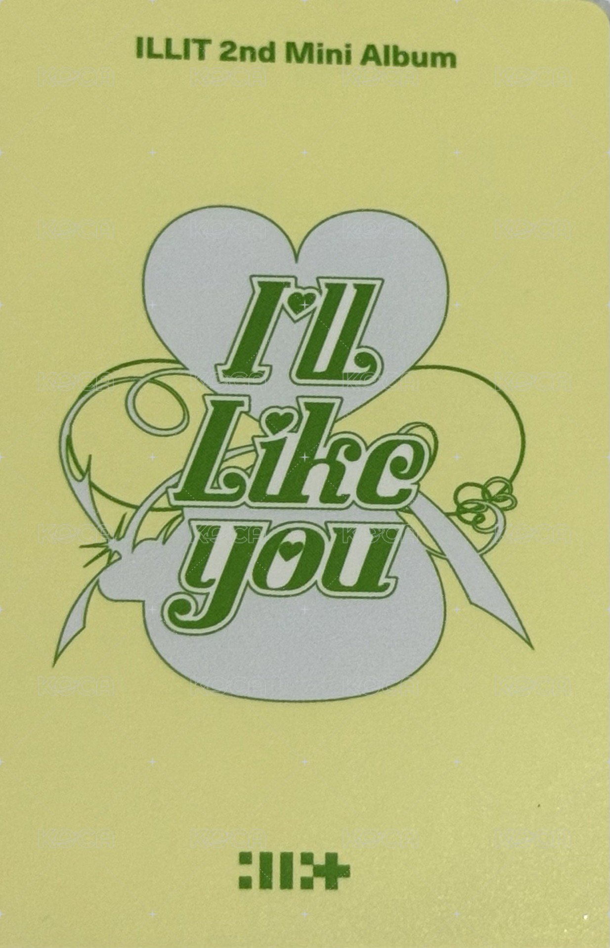 I'LL LIKE YOU yzy 2.0 簽售卡  背面