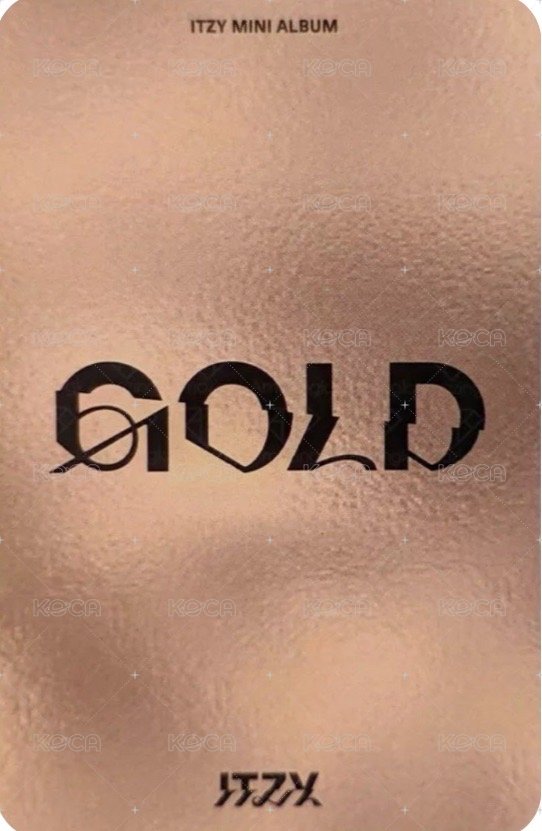GOLD yes24 預售 特典卡  背面