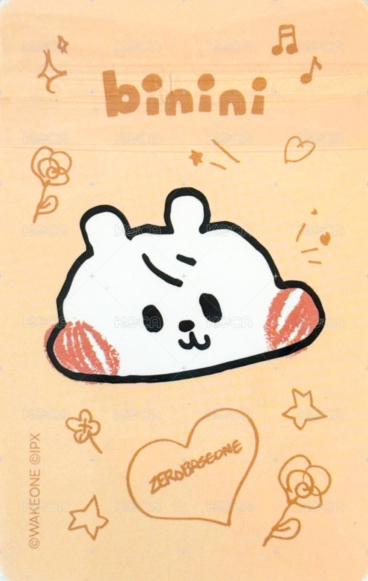 迷三快閃 周邊卡 衣服卡 背面