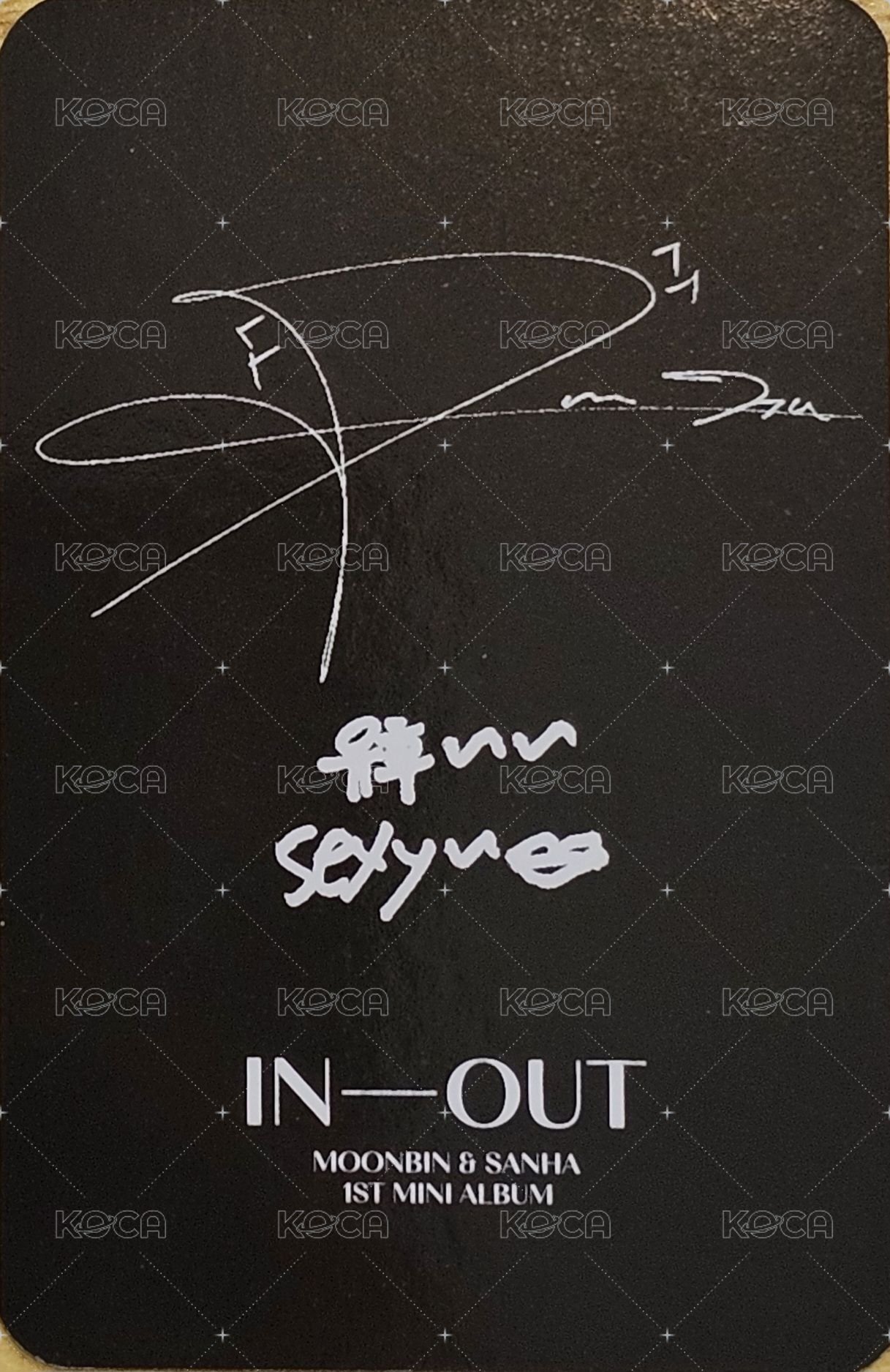 花生迷一 專輯卡 OUT ver. 背面