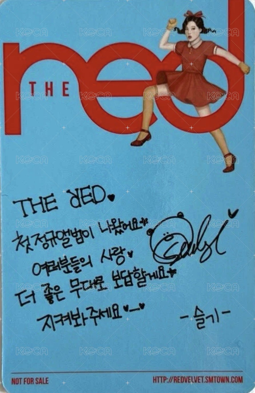 The Red 專輯卡  背面