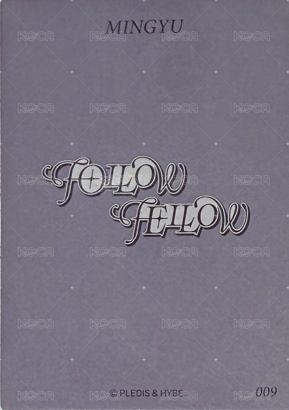 FOLLOWFELLOW 隨機卡  背面