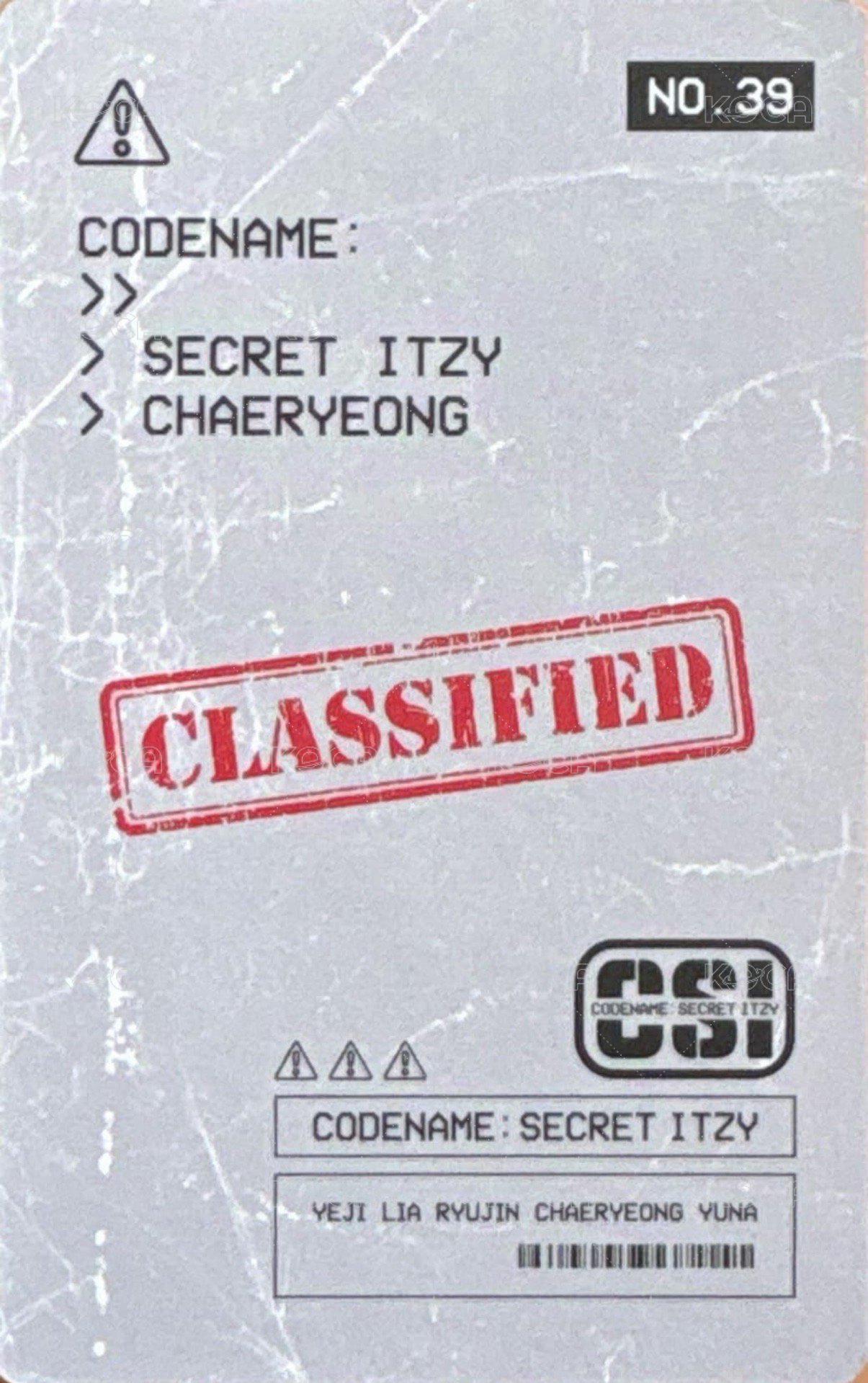 CSI 隨機卡 No.39 背面