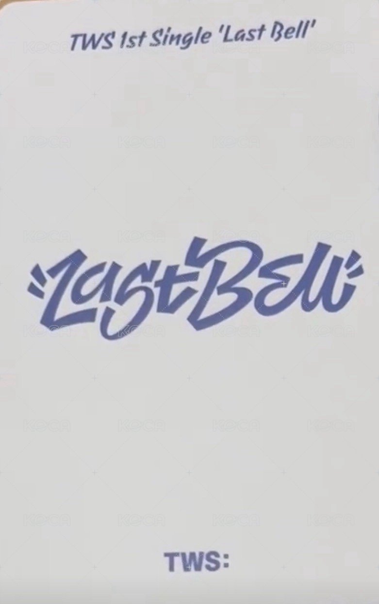 Last Bell kkt 特典卡  背面