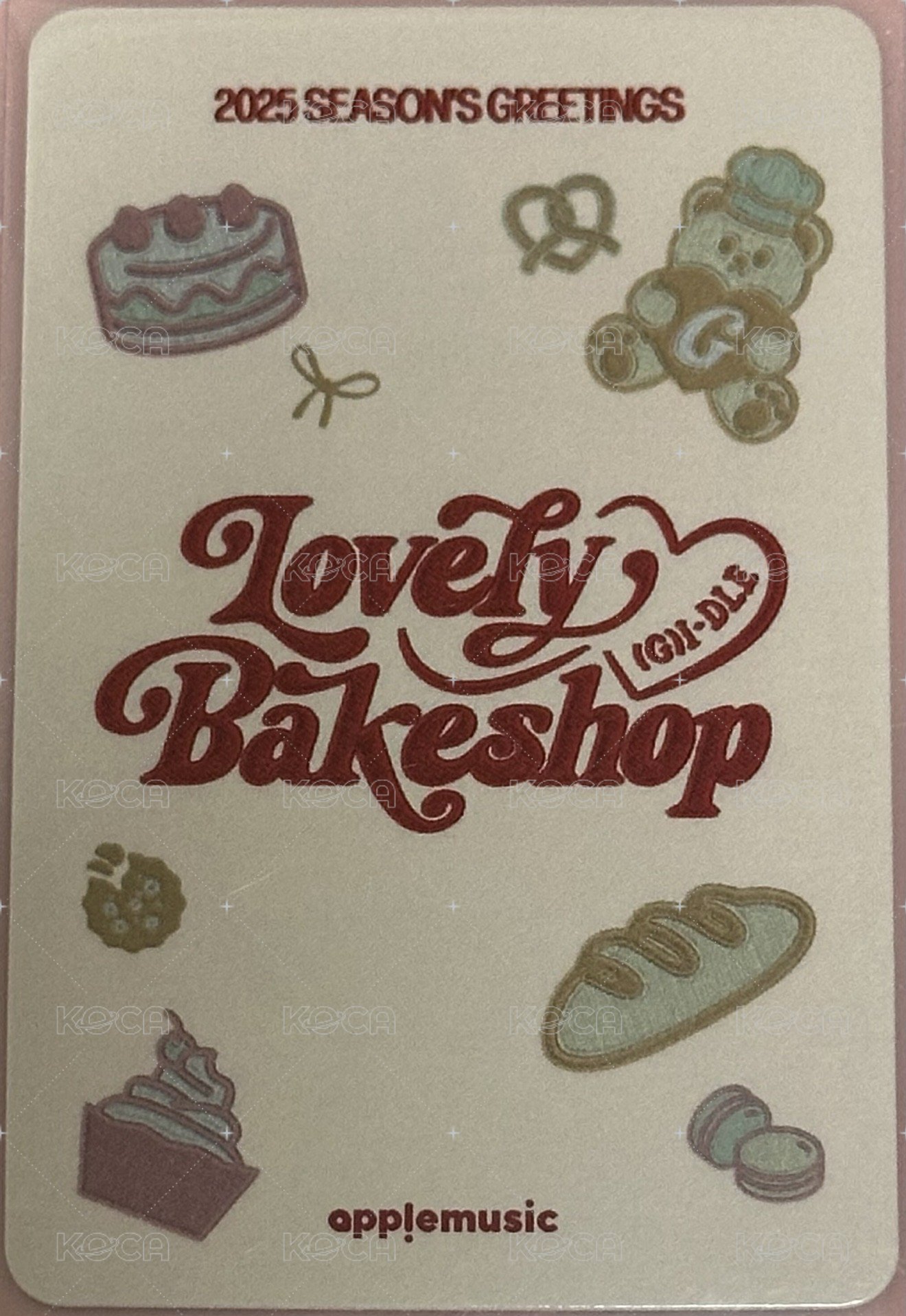 25年曆 am 特典卡  背面