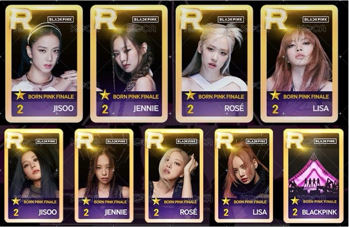 2巡 任務卡 bornpink世巡終場遊戲變化卡 正面