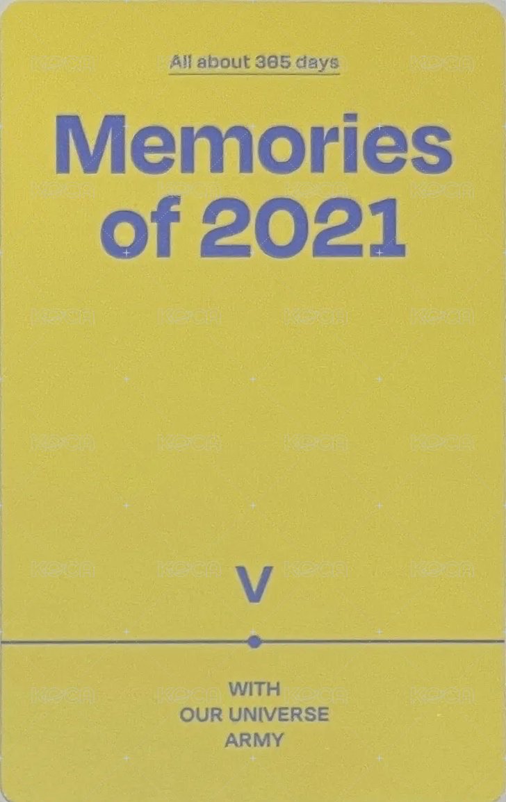 回憶錄 周邊卡 2021 藍光版 背面