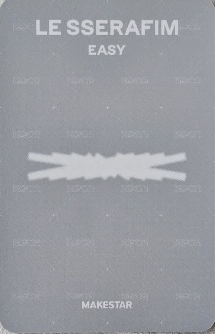 EASY ms 特典卡 預售閃卡 背面