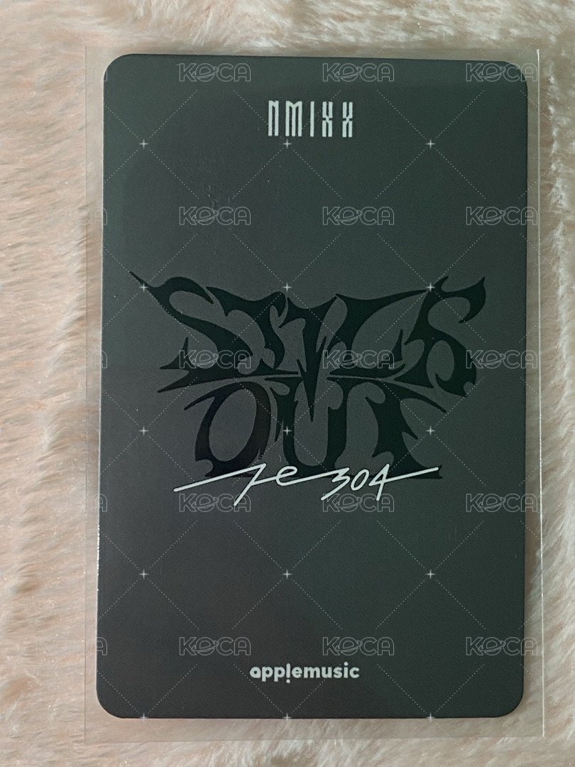 STICK OUT am 簽售卡 2.0 臉鏈圭 背面