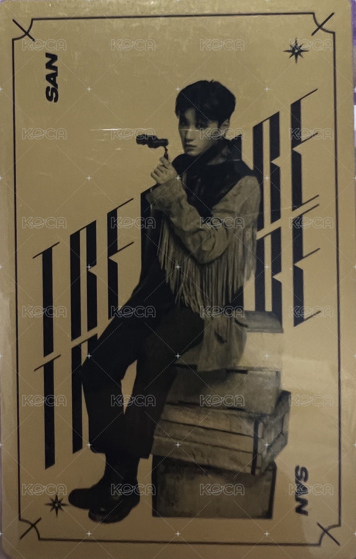 TREASURE : HIDDEN MAP PACKAGE 寫真書 周邊卡  背面