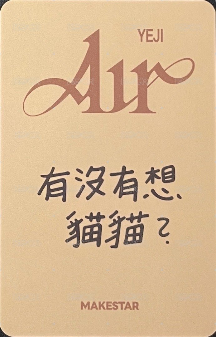 AIR ms 高雄 簽售卡 巧克力球 背面