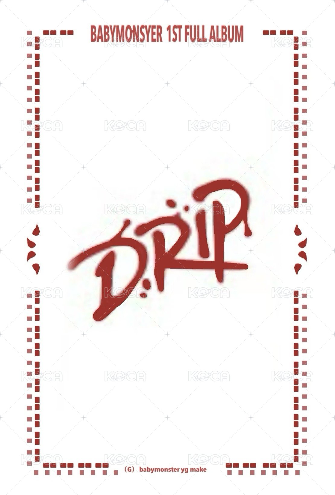 DRIP 專輯卡 BANDANA版專卡 背面