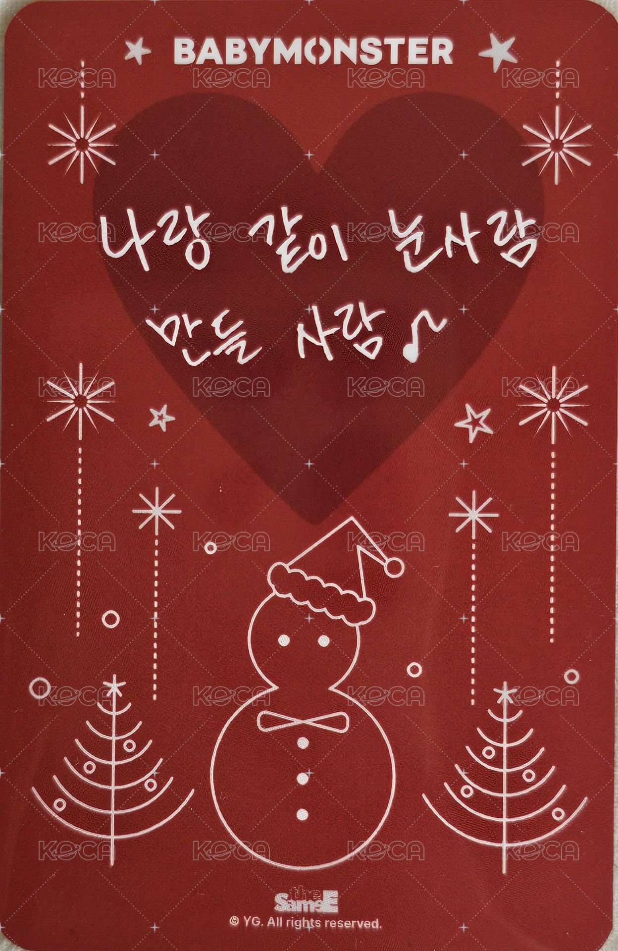 DRIP yg線下 幸運卡 聖誕2.0 ver.C 背面