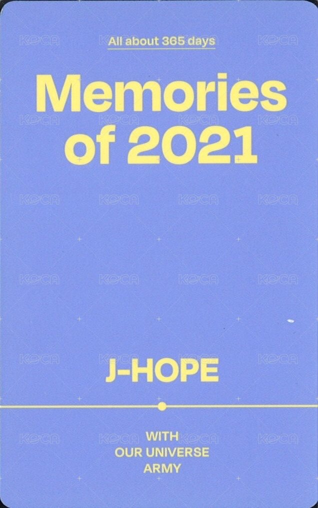 回憶錄 周邊卡 2021 一般/數位版 背面