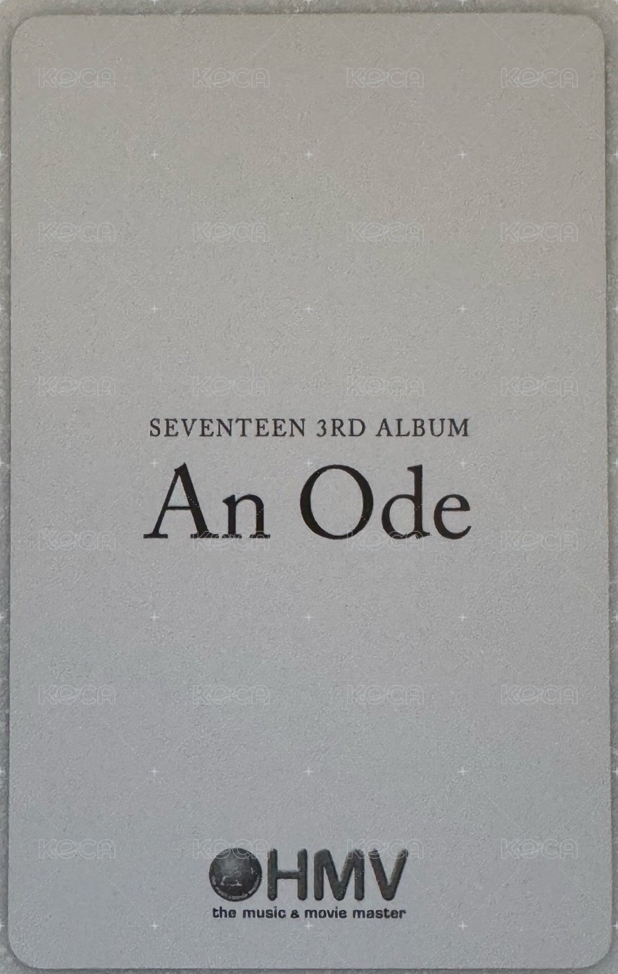 正三 hmv 特典卡  背面