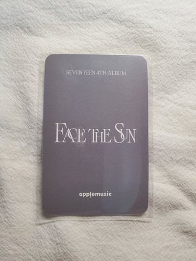 SEVENTEEN WOOZI Face The Sun Apple music 特典