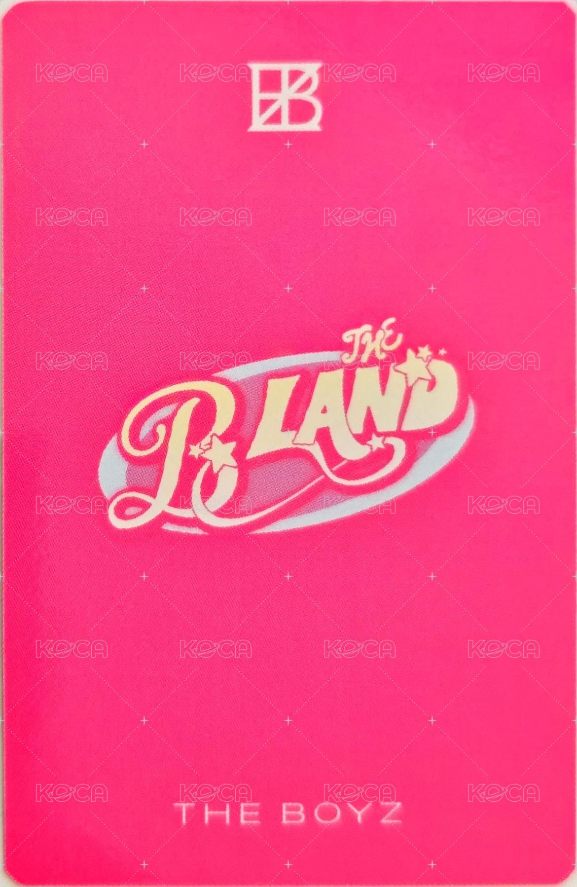 THE BOYZ FAN-CON <THE B LAND> 周邊卡 多功能小包 背面