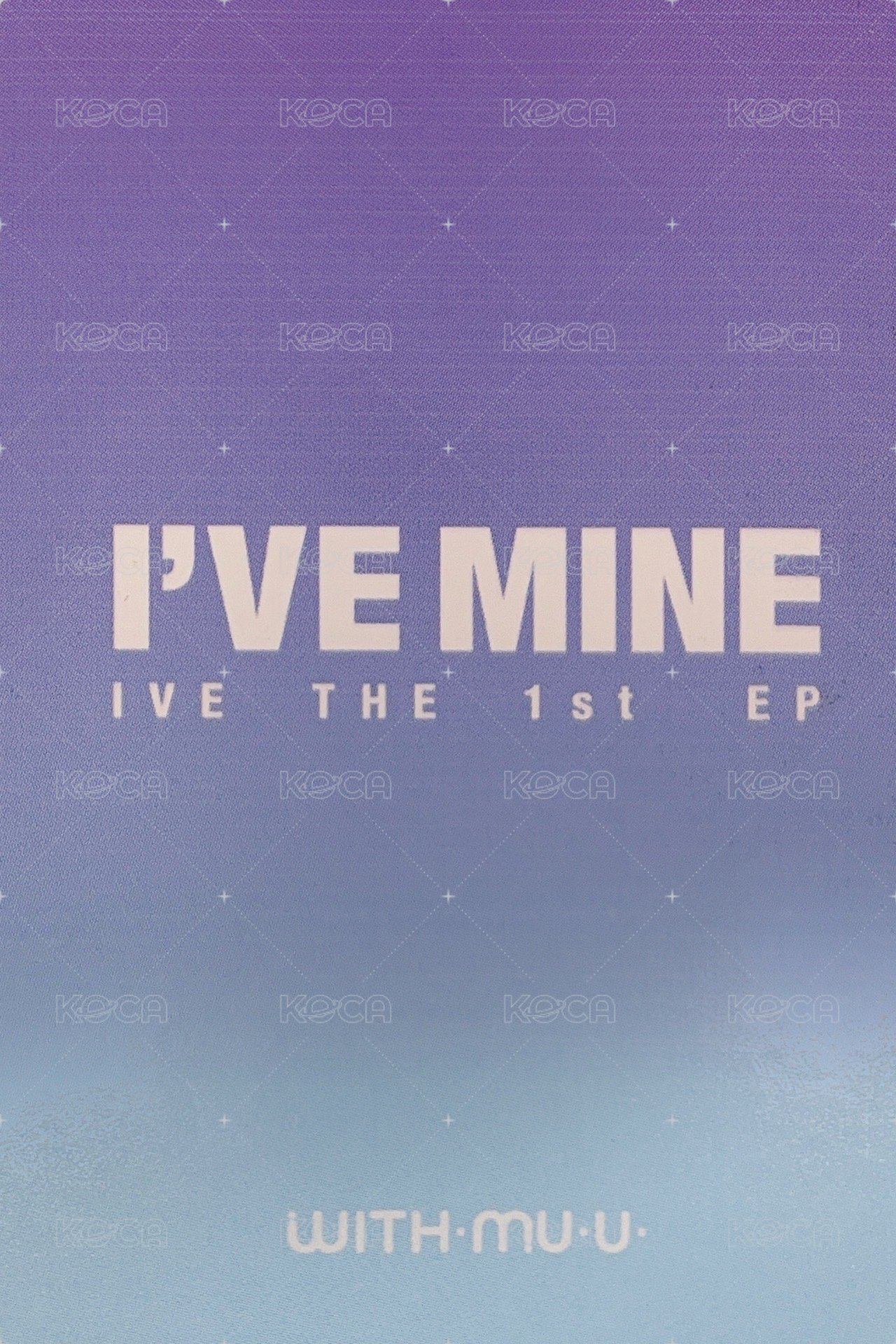 I'VE MINE wm 5.0 簽售卡  背面