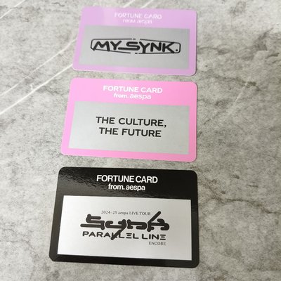 aespa 刮刮卡 字卡
