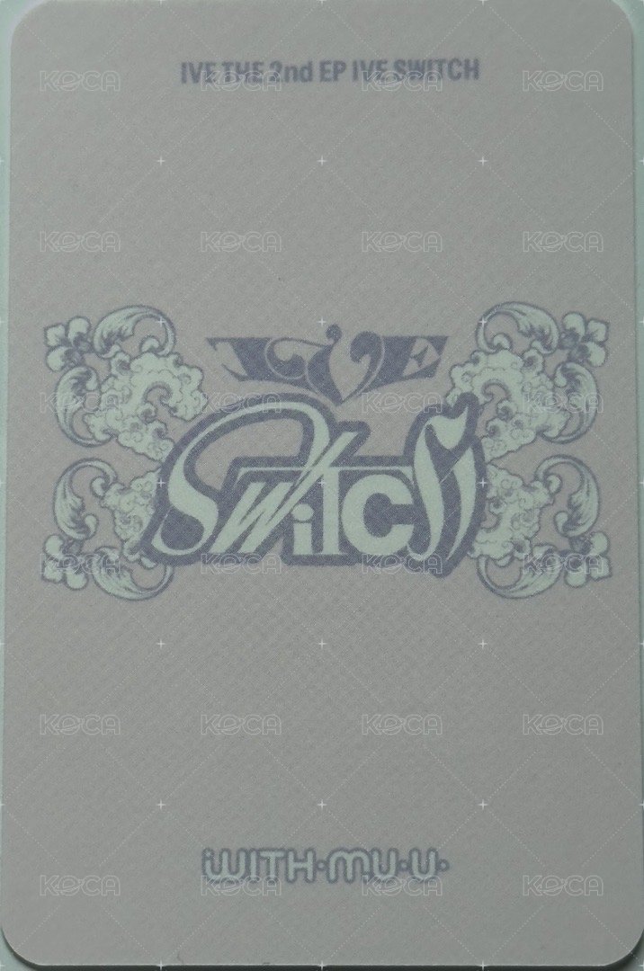 IVE SWITCH wm 2.0 幸運卡  背面