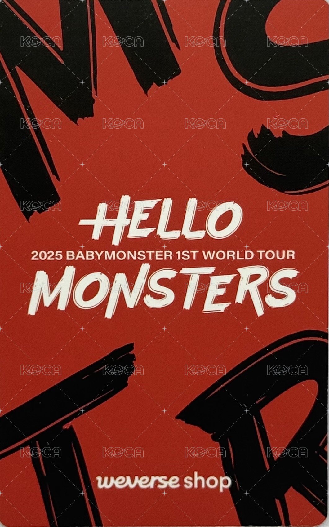 25’世巡 入場卡 / 場限卡 香港展位卡 Ver.A 背面