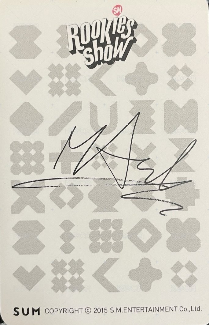 霧面 入場卡 / 場限卡 SMROOKIES SHOW 入場卡 背面