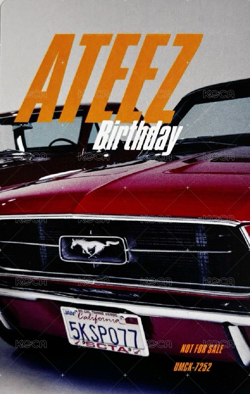 Birthday 專輯卡 Flash price 背面