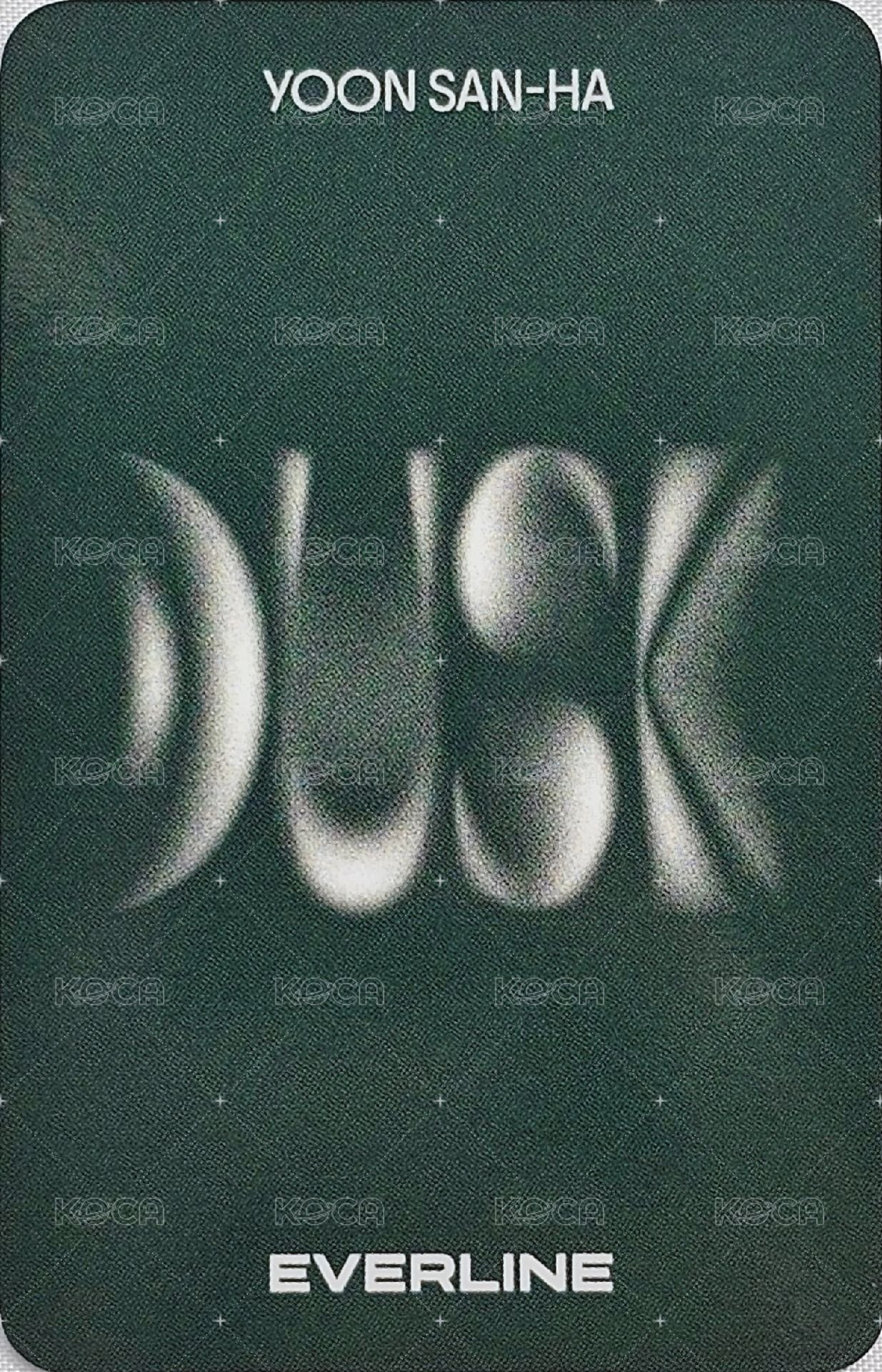 DUSK el fs 7.0 簽售卡  背面