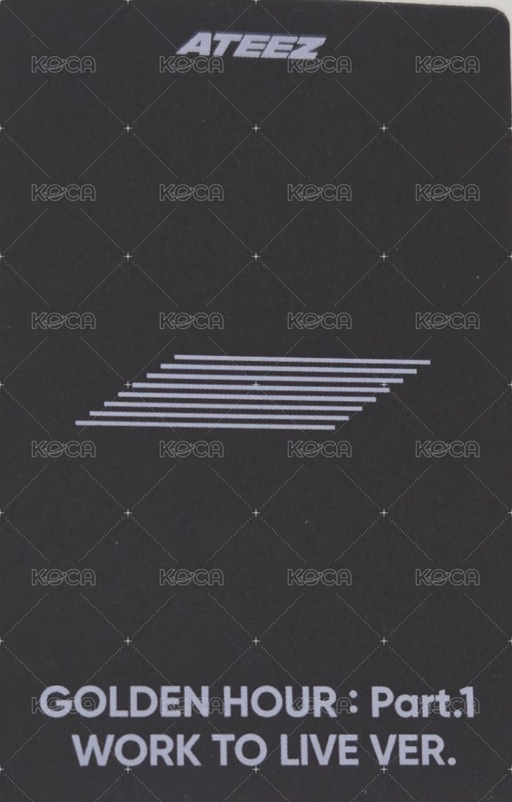 Work to Live 專輯卡  背面