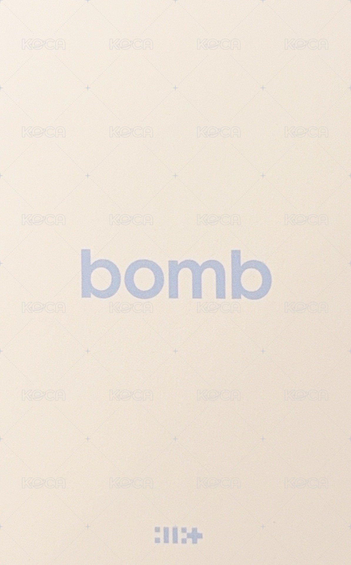 bomb 專輯卡 電子專 A ver. 背面