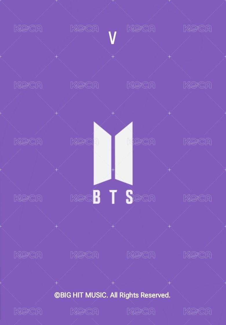 ARMY 會員禮卡 Merch Box #17 背面