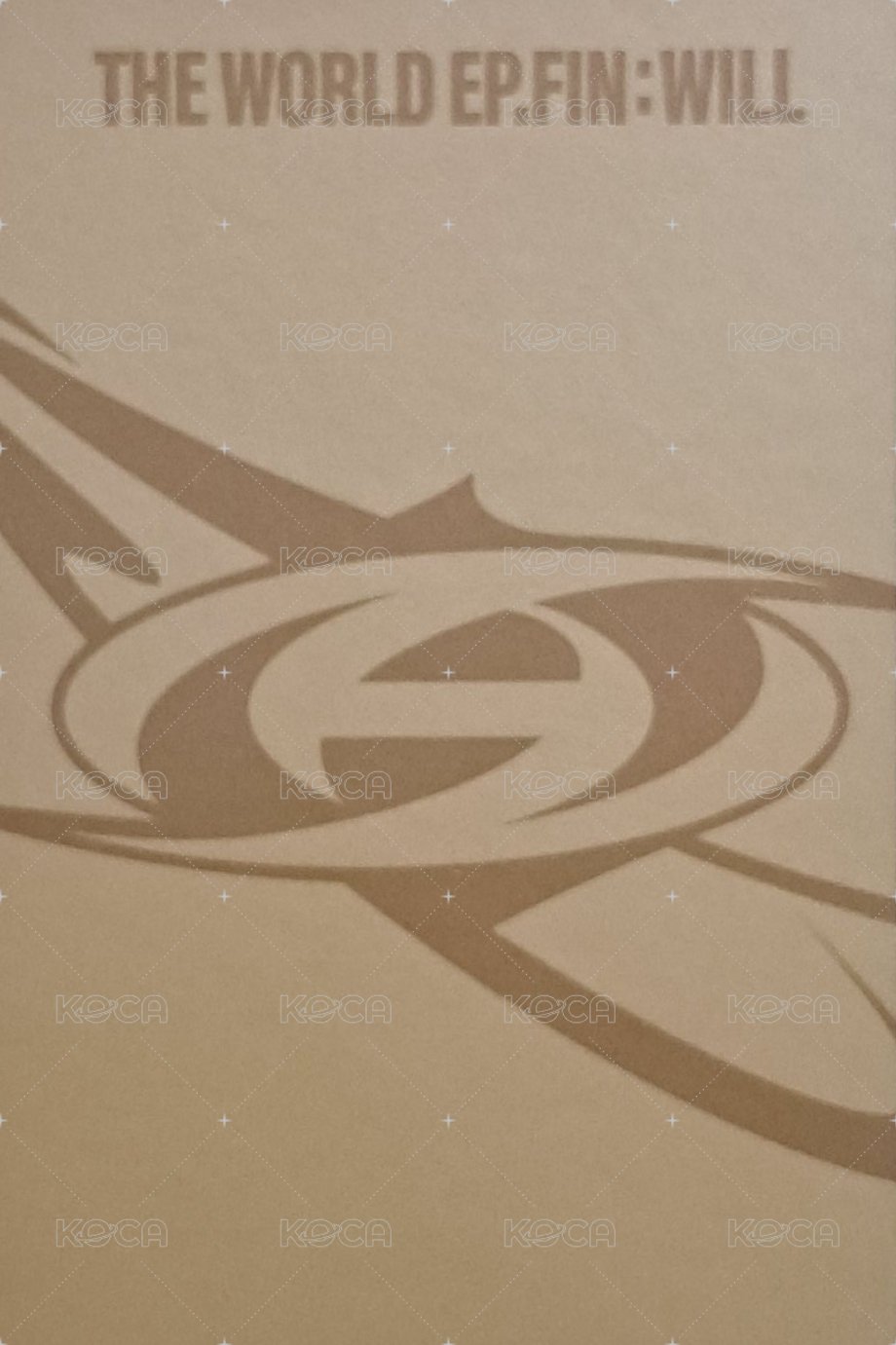 WILL 專輯卡 DIGIPAK ver. 背面