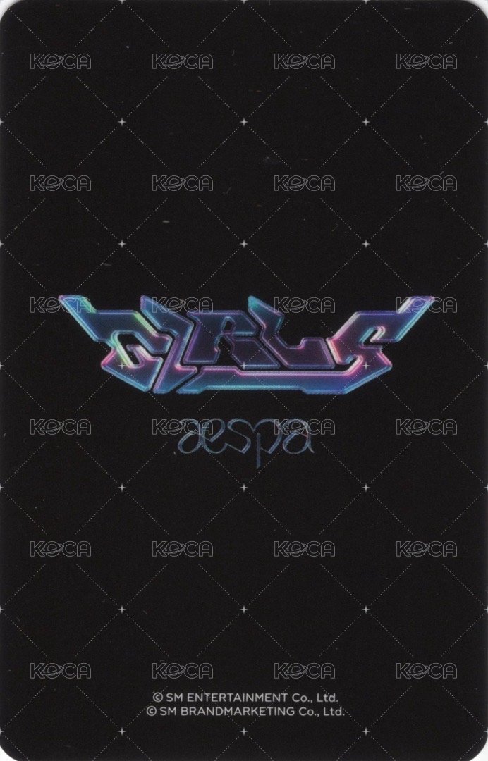 Girls sm 簽售卡 簽售冬 背面