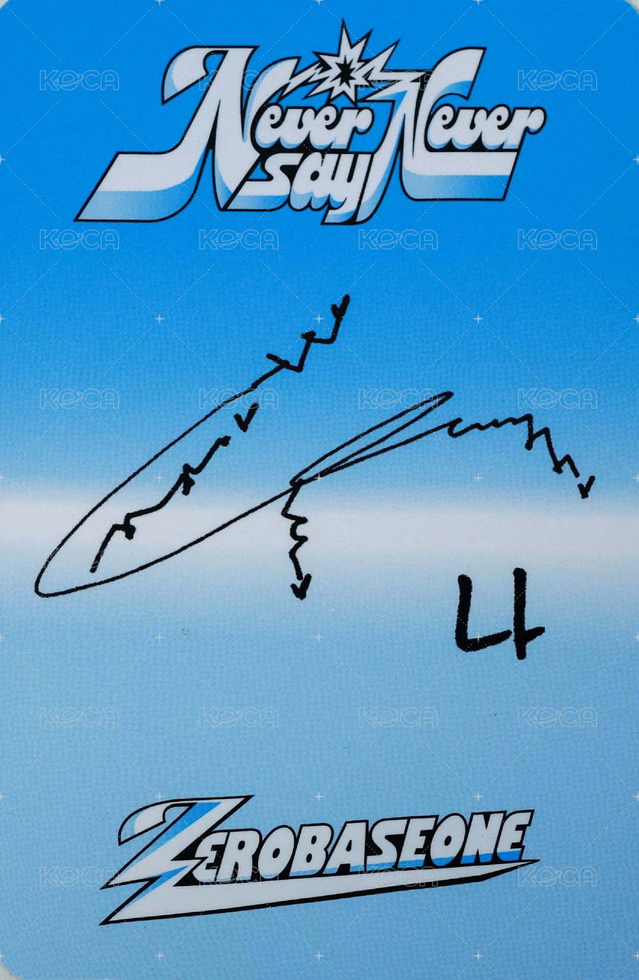 正規一 專輯卡 ICON ver. 背面