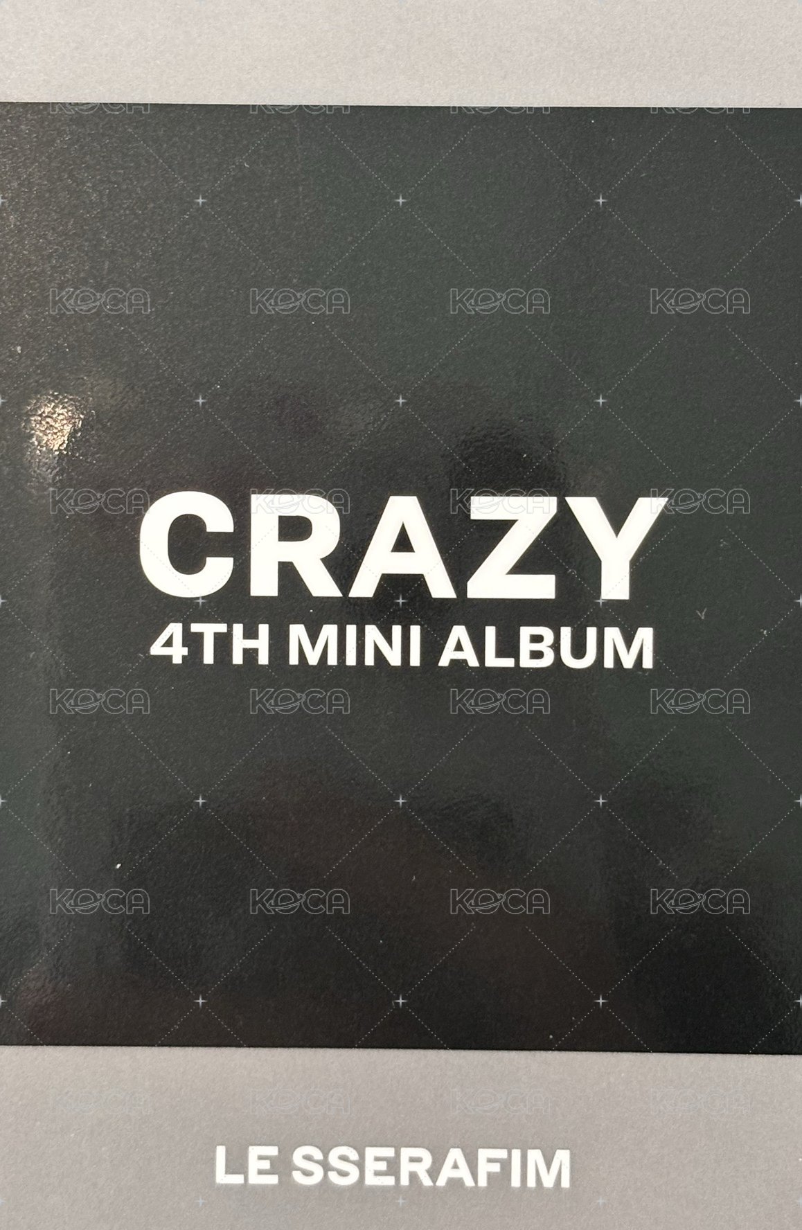 CRAZY yzy 特典卡 復刻拍立得 背面