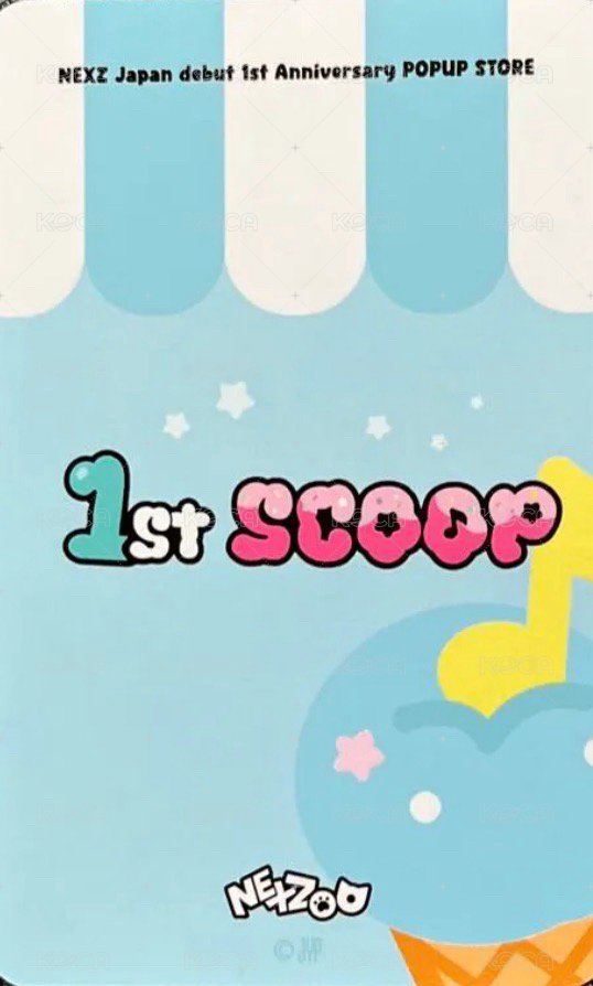 1st SCOOP 集章卡  背面