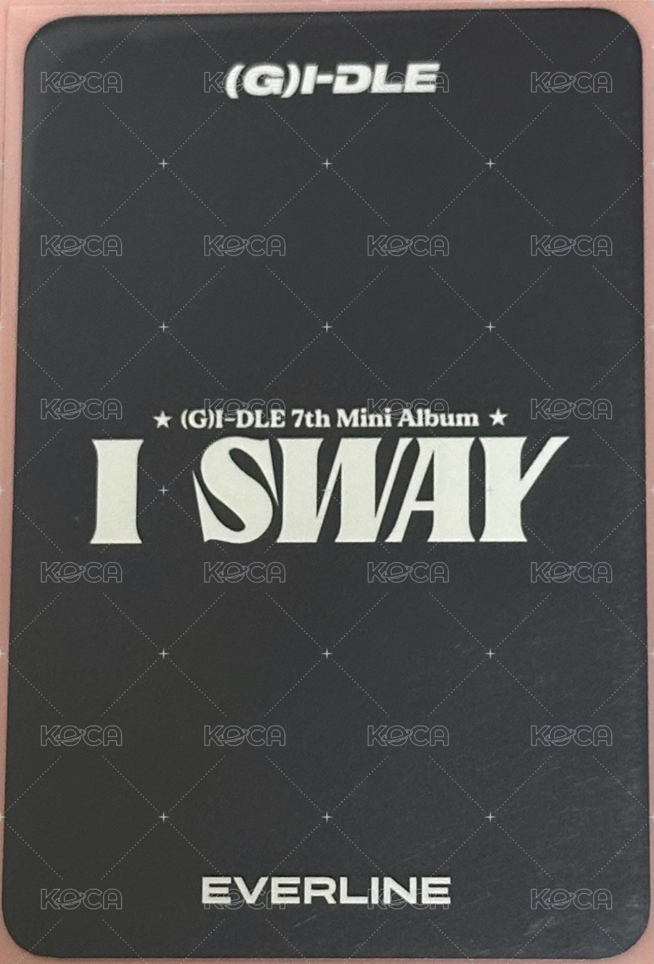 I SWAY el 4.0線下 簽售卡  背面