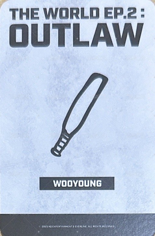 OUTLAW 快閃店 周邊卡 立牌 背面